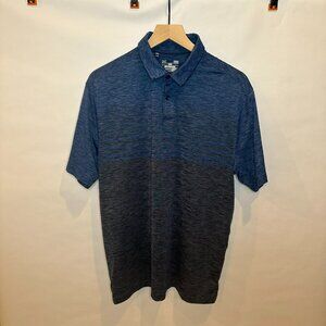 Under Armour Loose Fit Heat gear golf performance polo L blue and gray